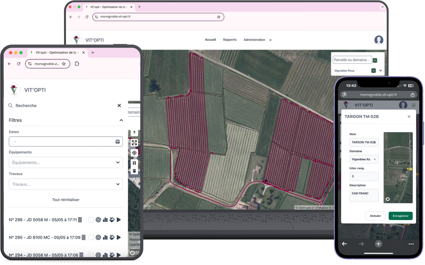 Optimisation de la viticulture par la sécurisation des traitements
